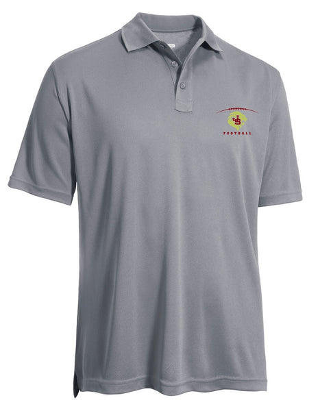 Men's Solid Performance Football Polo